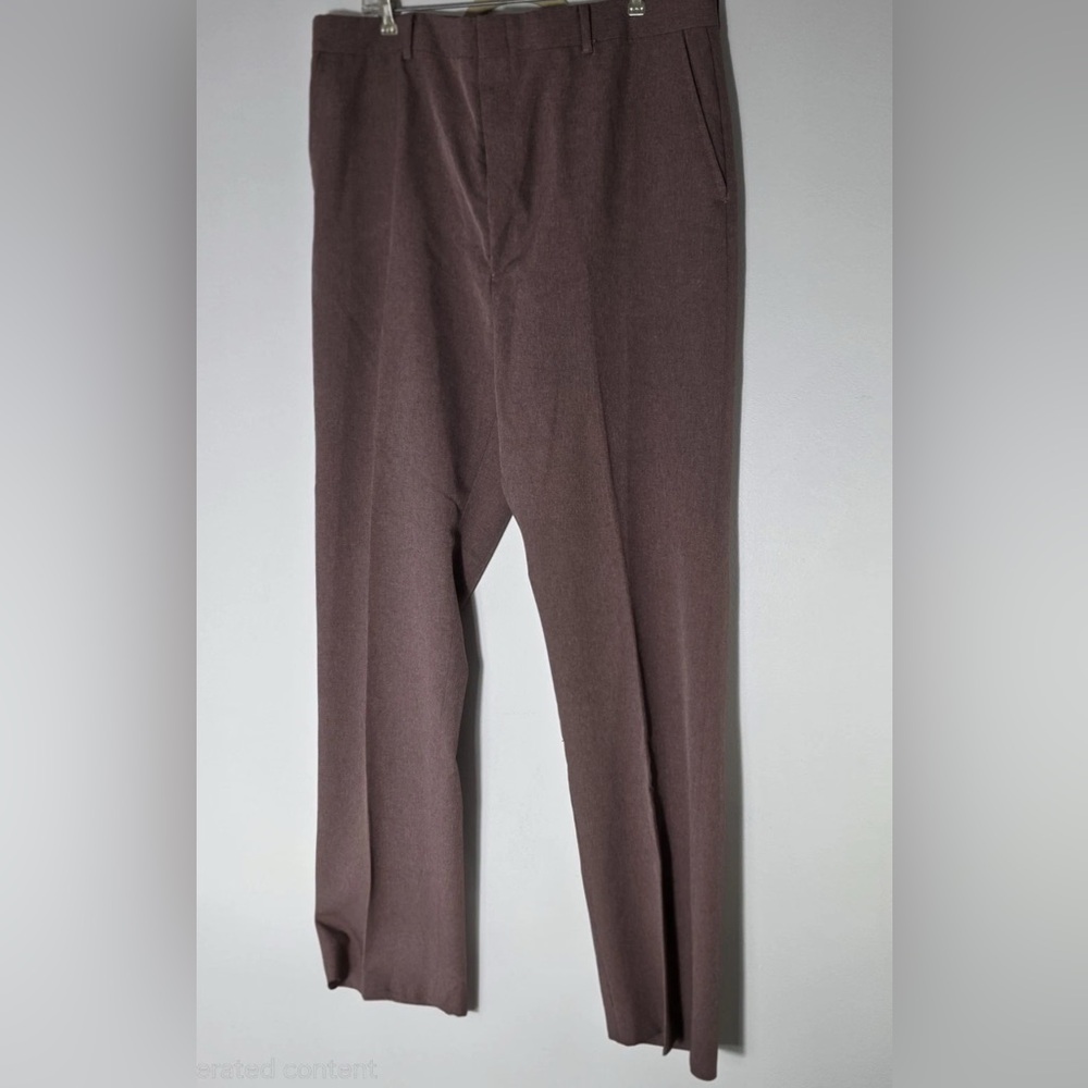 Vtg Blair Dress Pants For Men Mauve/brown 40x31 Preowned Great Condition